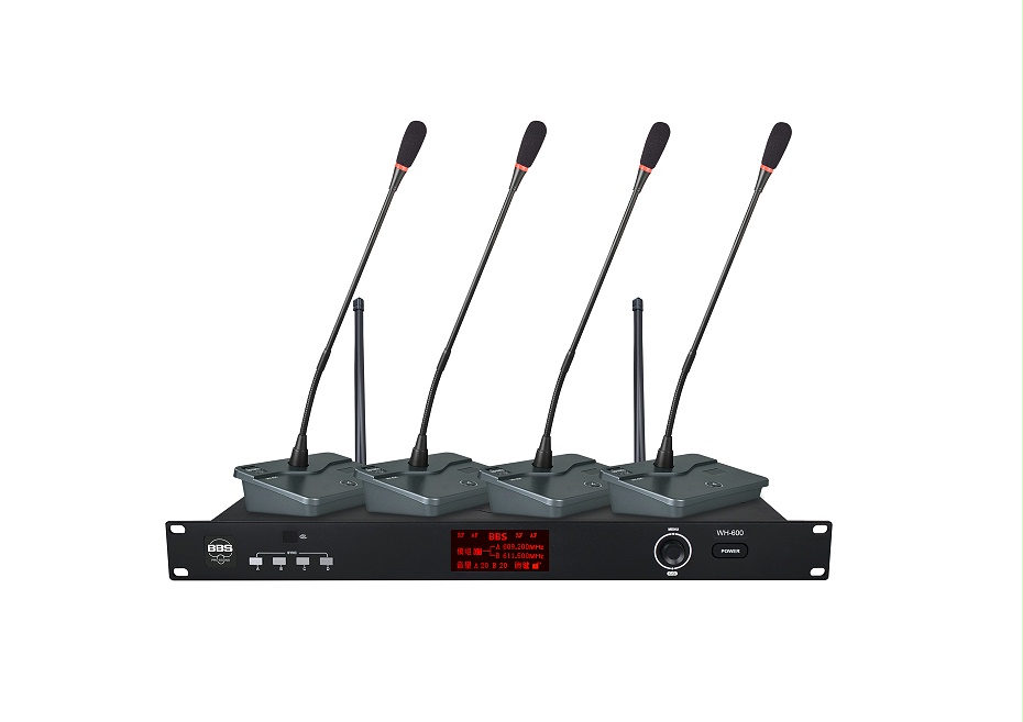 WH-600 1拖4無線會議麥克風