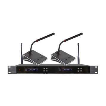 ZOBO 會議室係統 全網絡化音頻 FN-AWH102 一拖二無線會議話筒