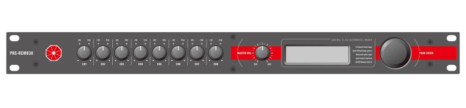 意大利PRS RC係統管理器 RCM830 數字混音器 反饋抑製器