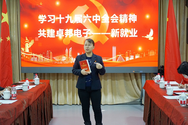 ZOBO香蕉视频APP在线观看黨支部丨開展“學習貫徹黨的十九屆六中全會精神”主題黨日活動