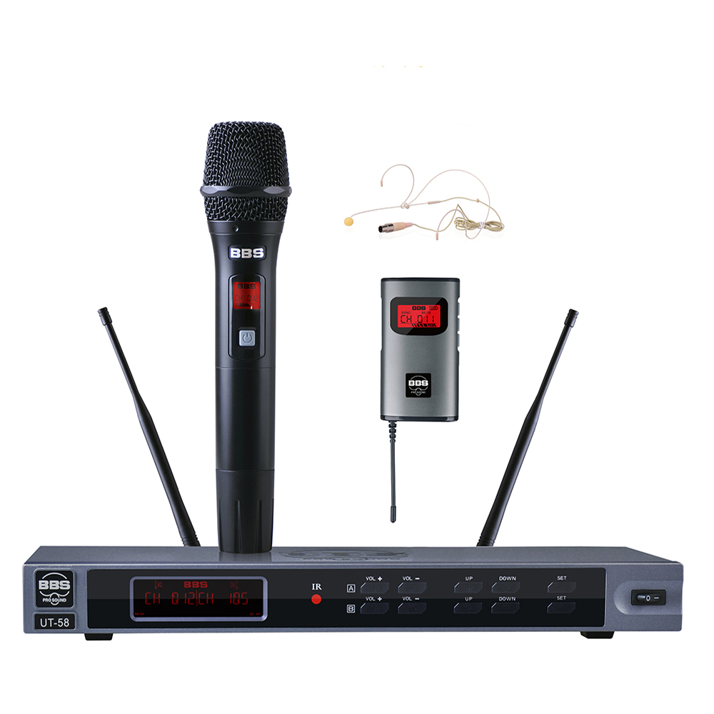 BBS話筒 UT-58 教學話筒(手持/領夾/頭戴可選)、演講麥克風、培訓教育話筒