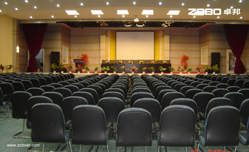 包鋼一中多功能廳音頻擴聲係統1